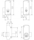 2556-CP CERRADURA MCM SOBREPONER SOLO LLAVE