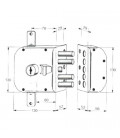 433-D CERRURA MOIA S/BARRAS SOLO LLAVE