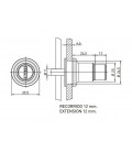 CERRADURA PULSADOR PUERTA CRISTAL OJMAR 2907