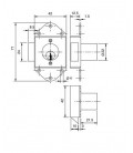 CERRADURA MUEBLE SOBREPONER GOLPE OJMAR 0963.001CR