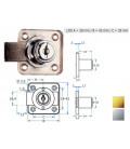 361-20  CERRADURA CAJON CROMADA