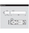 BTS-75 CIERRAPUERTAS DORMA