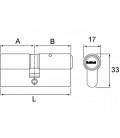 CILINDRO ISEO F5 LLAVE DE SERRETA