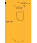 5723-INOX PAPELERA INTERIOR