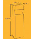 5721-INOX PAPELERA INTERIOR