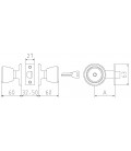 CERRADURA  POMO MCM 508 3-3/70