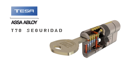 CILINDRO DE SEGURIDAD CON LLAVE PATENTADA T70